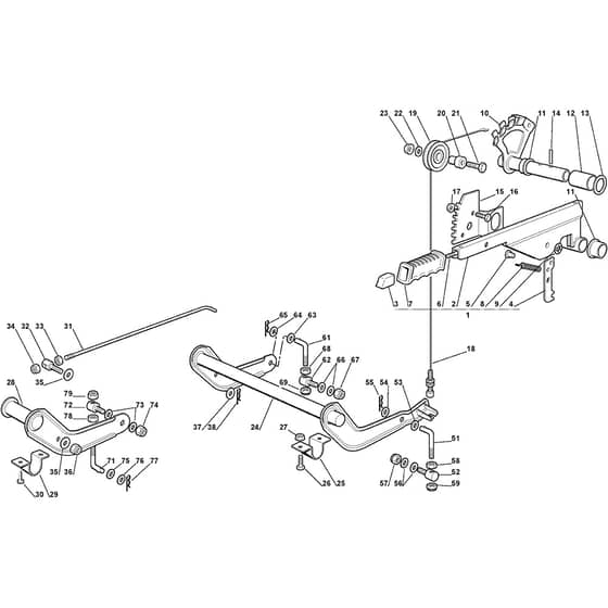 1438M SD - 2002-2005 - 299952333/MOE - Mountfield Ride On Mower Cutting plate lifting Diagram