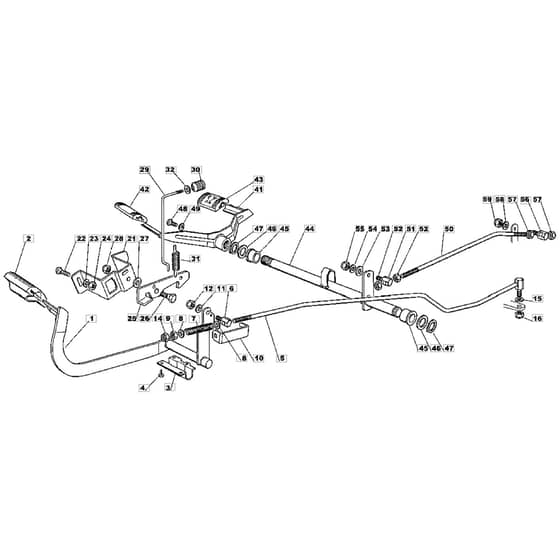 1440H - 2004 - 13-2660-14 - Mountfield Ride On Mower Controls Diagram