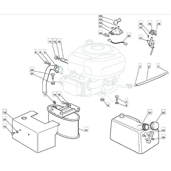 1440H - 2005 - 13-2660-15 - Mountfield Ride On Mower B&S Engine Diagram