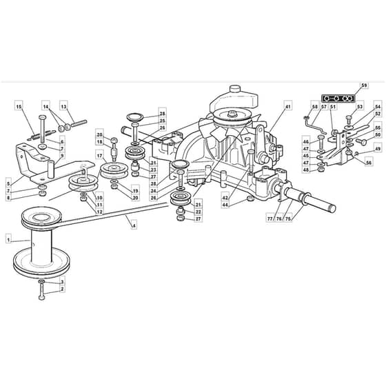 1440H - 2007 - 299931383/ME7 - Mountfield Ride On Mower Transmission Diagram