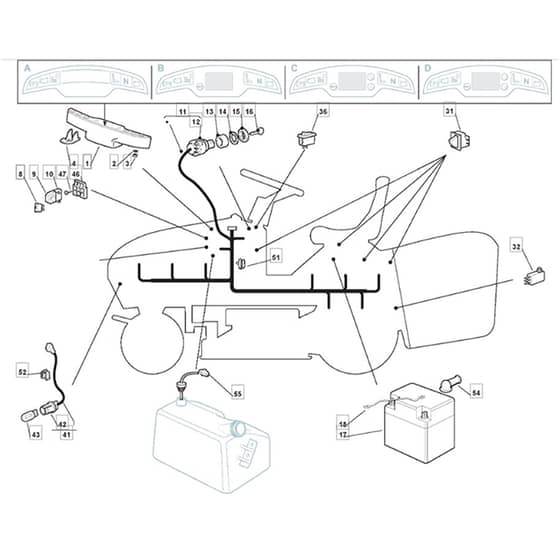 1440H - 2006 - 299931383/MOE - Mountfield Ride On Mower Electrics Diagram