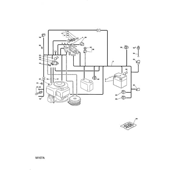 1440M - 2003 - 13-2653-13 - Mountfield Ride On Mower Electric Equipment Diagram