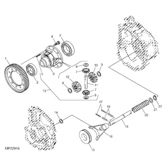 John Deere 1445 - PC10345 - Pinion - ST451819