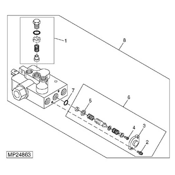 John Deere 1445 - PC10345 - Auxiliary Hydraulic - ST451839