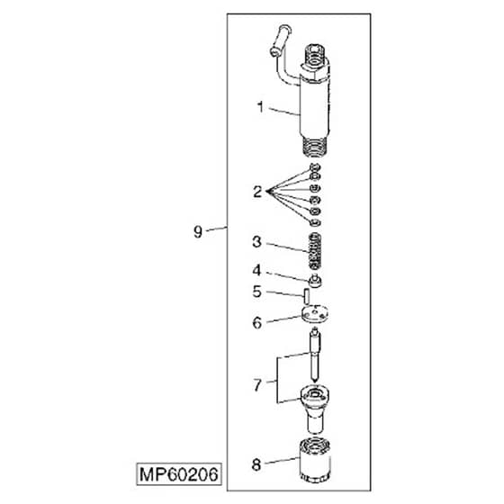 John Deere 1445 - PC10345 - Fuel Injector (040001 - ) - ST452196