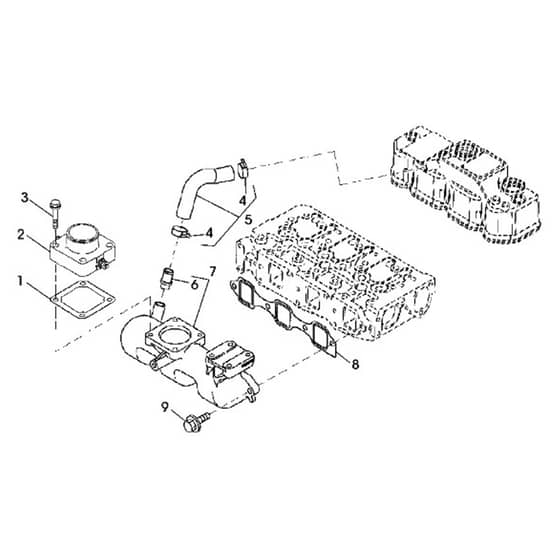 John Deere 1445 - PC10345 - Intake Manifold (040001 - ) - ST452197
