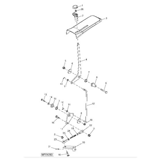 John Deere 1445 - PC10345 - 4Wd Lock - ST452244