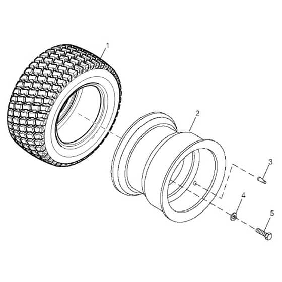 John Deere 1445 - PC10345 - Rear Wheels - ST452293