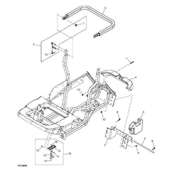 John Deere 1445 - PC10345 - Bumper - ST452295