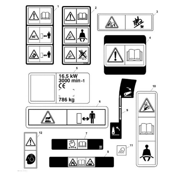 John Deere 1445 - PC10345 - Labels - ST452354