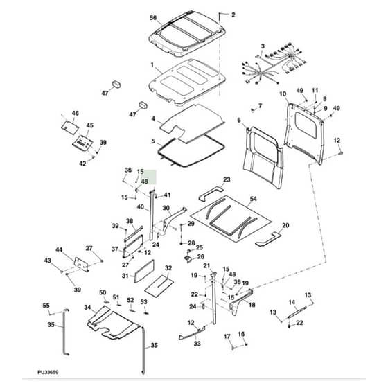 John Deere 1445 - PC10345 - Hard Cab (110001 - ) - ST708210