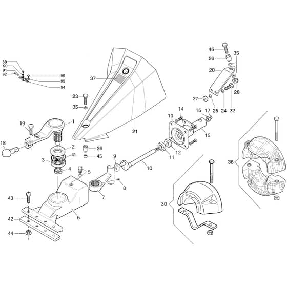 145 S - Bertolini Sickle Bar Mower Oil Bath Movement Diagram