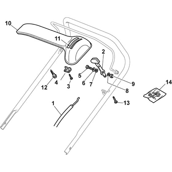 148 SP FOUR - 2010-2011 - 299486841/FER - Castel Garden Rotary Mower Dashboard Diagram