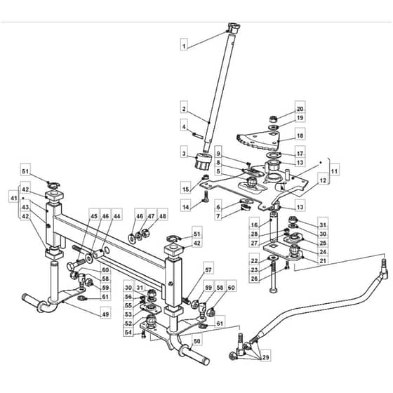 14H36H - 2007 - 299964483/MOF - Mountfield Ride On Mower Steering Diagram