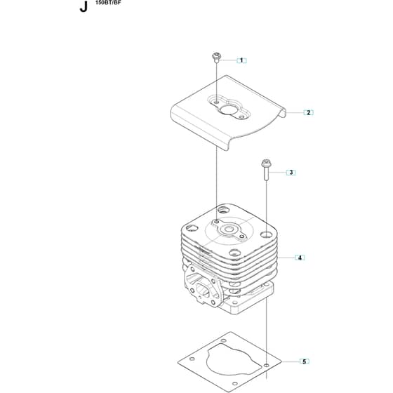 Husqvarna 150 BF Cylinder