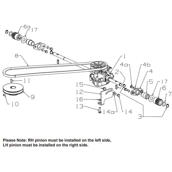 Masport 150ST - 464946 - Jan 2016 > 8013074 - Gearbox