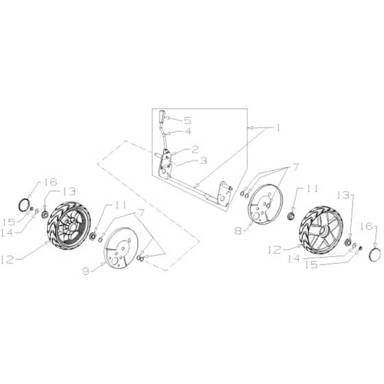 Masport 150ST - 465739 - Sept 2018 > 8393021 - Wheel Assembly