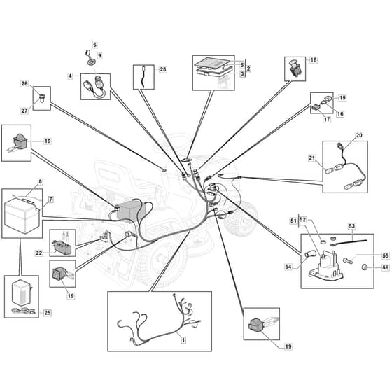 1530M - 2015-2019 - 2T2020483/M15 - Mountfield Ride On Mower Electrics Diagram