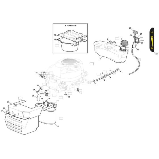 1538H - 2020-2021 - 2T2620483/M20 - Mountfield Ride On Mower Engine Diagram