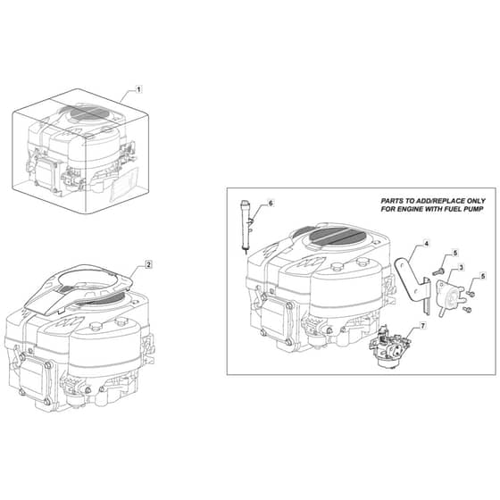 1538M - 2016-2019 - 2T2520483/M16 - Mountfield Ride On Mower Fuel Pump Diagram