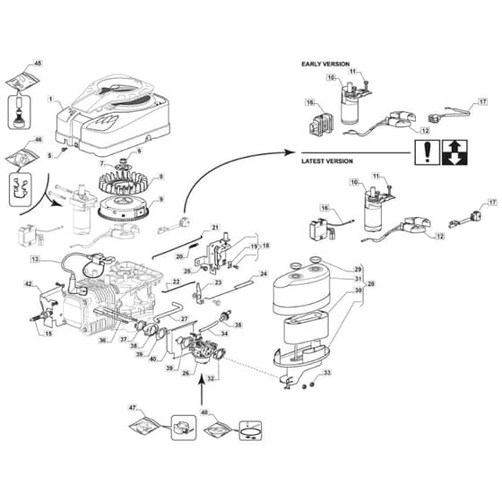 1538M - 2020 - 2T2520483/M20 - Mountfield Ride On Mower Carburettor Diagram