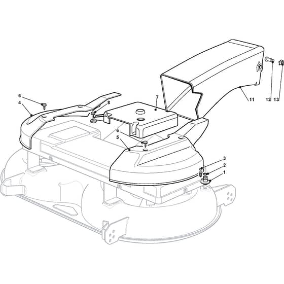 1540M - 2008 - 299911483/UMT - Mountfield Ride On Mower Guards Diagram