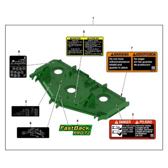 John Deere 1550 - PC12157 - Mower Deck (090001 - ) - ST1065208