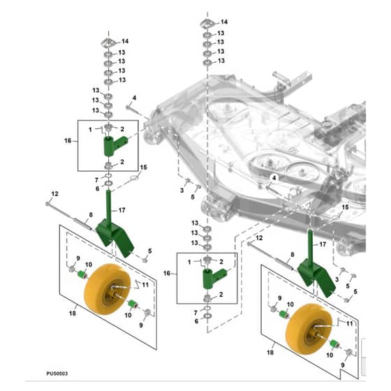 John Deere 1550 - PC12157 - Caster Wheels (100001 - ) - ST1065364