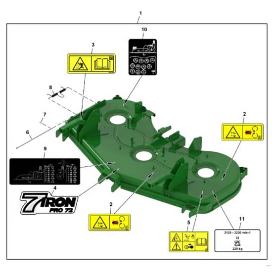 John Deere 1550 - PC12157 - Mower Deck - ST1065536