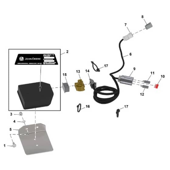 John Deere 1550 - PC12157 - Telematics (110001 - ) - ST1085589