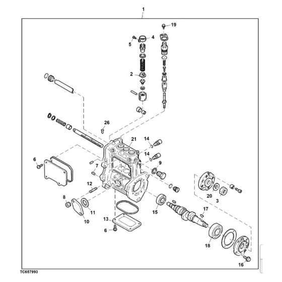 John Deere 1550 - PC12157 - Fuel Injection (1/2) - ST785780