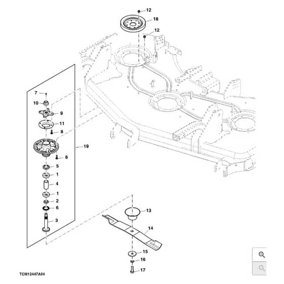 John Deere 1550 - PC12157 - Blade ( - 030000) - ST786242
