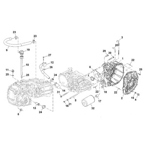 John Deere 1550 - PC12157 - Transaxle Case - ST786481