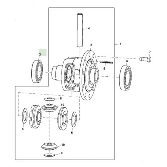 John Deere 1550 - PC12157 - Differential Gear - ST786484