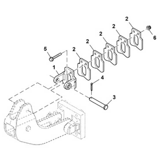 John Deere 1550 - PC12157 - Up Stop - ST788886
