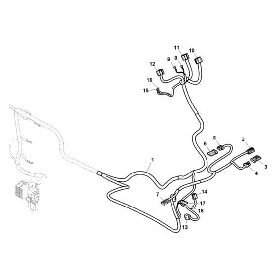 John Deere 1550 - PC12157 - Wiring Harness (1/2) - ST808661