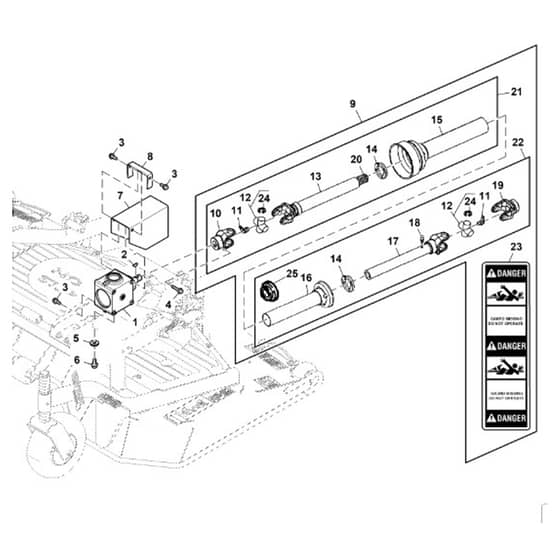 John Deere 1550 - PC12157 - Gearbox ( - 100000) - ST850192