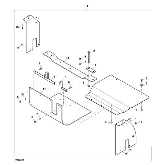 John Deere 1550 - PC12157 - Vehicle Enclosure - ST946210