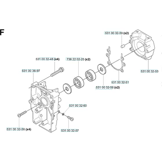 Husqvarna 155 B - 20014000001-20041499999 Crankcase