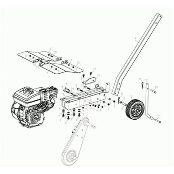 155 - Bertolini Tiller Engine Diagram
