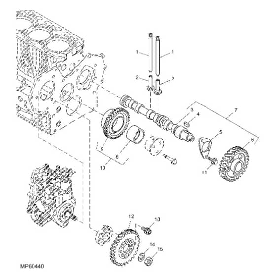 John Deere 1565 - PC10341 - Camshaft (030001 - ) - ST451940