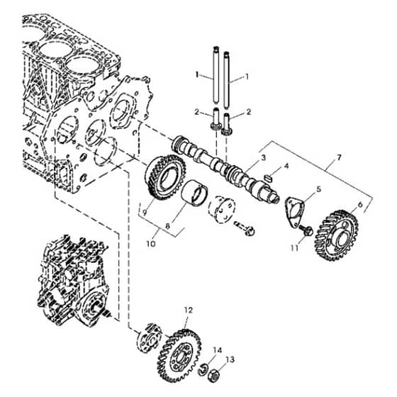 John Deere 1565 - PC10341 - Camshaft (070001 - ) - ST451955