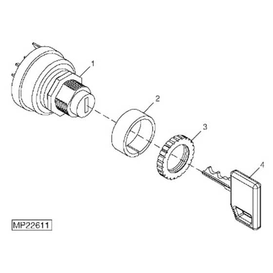 John Deere 1565 - PC10341 - Ignition Switch - ST451998