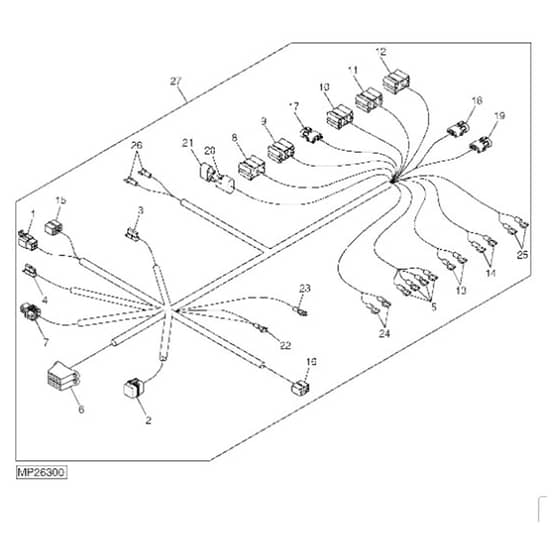 John Deere 1565 - PC10341 - Wiring Harness - ST452016