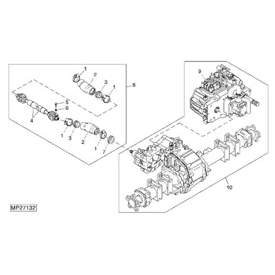 John Deere 1565 - PC10341 - Transaxle - ST452026