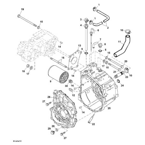 John Deere 1565 - PC10341 - Transaxle Front - ST452036