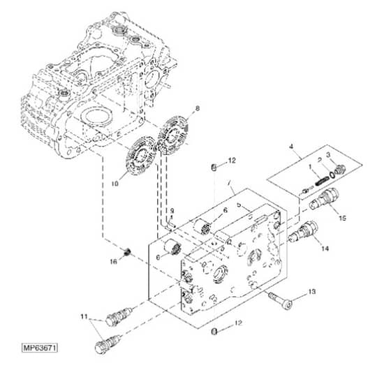 John Deere 1565 - PC10341 - Hydrostatic Transmission - ST452042