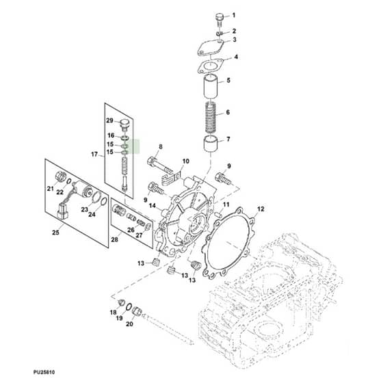 John Deere 1565 - PC10341 - Pto Cover - ST452048