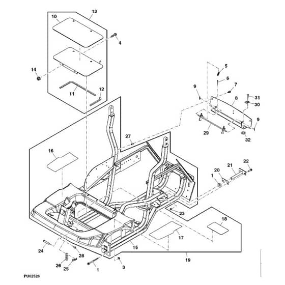 John Deere 1565 - PC10341 - Main Frame ( - 030000) - ST452075
