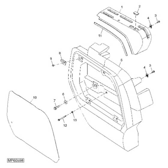John Deere 1565 - PC10341 - Control Cover (030001 - ) - ST452086